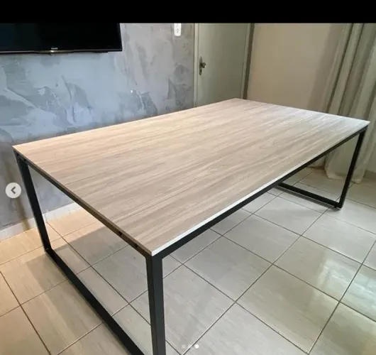 Mesa estilo industrial grande 2,00 x 1,10 m