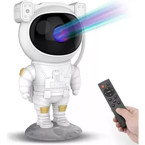 Projetor De Luz Noturna Galáxia Astronauta Luminária