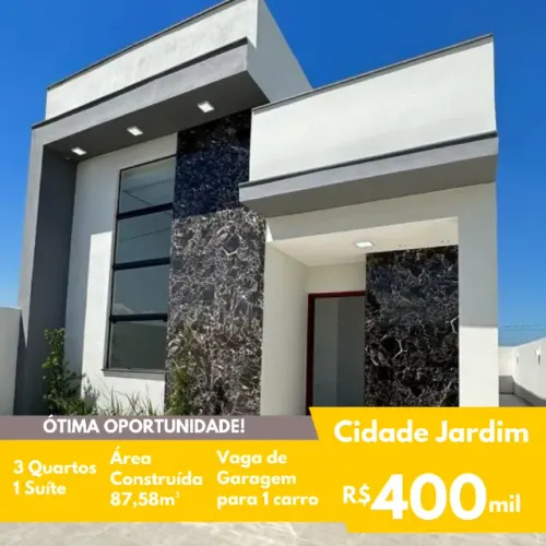 FIT - Cidade Jardim - 3 Quartos (sendo 1 suíte) - 8x20m²