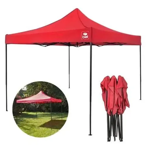 Tenda Gazebo Pagoda Barraca Praia Feira 3x3m Articulada Vermelha Bel NOVAS