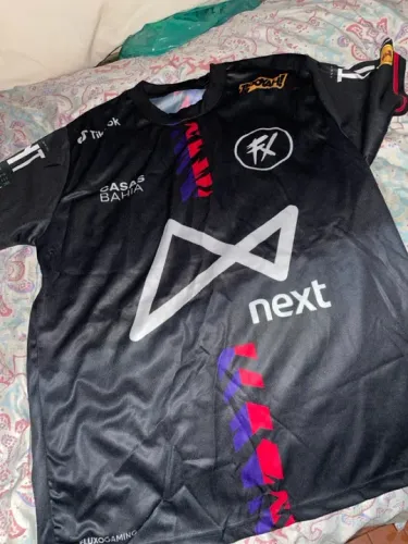 CAMISETA DO FLUXO W7M / camisa preta de time