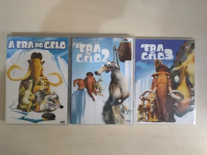 Coleção DVD A Era do Gelo 1, 2 e 3 - Originais