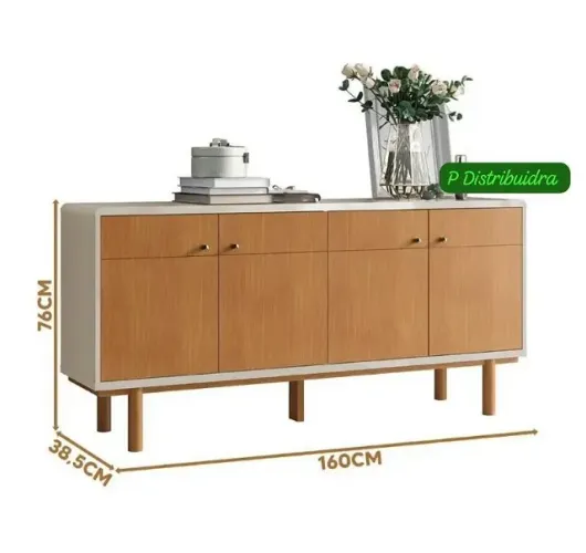 lindo buffet catar 4 portas retro