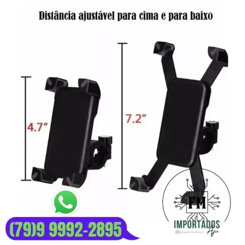 Suporte de celular para guidão bicicleta Garra X