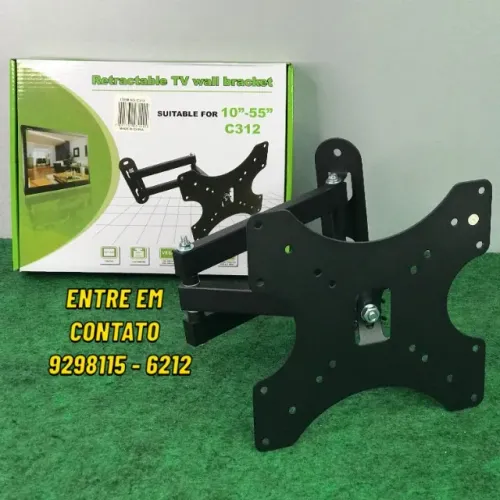 Suporte Articulado Retratil Tv Ate 55 Polegadas-Entregas 9h as 22h