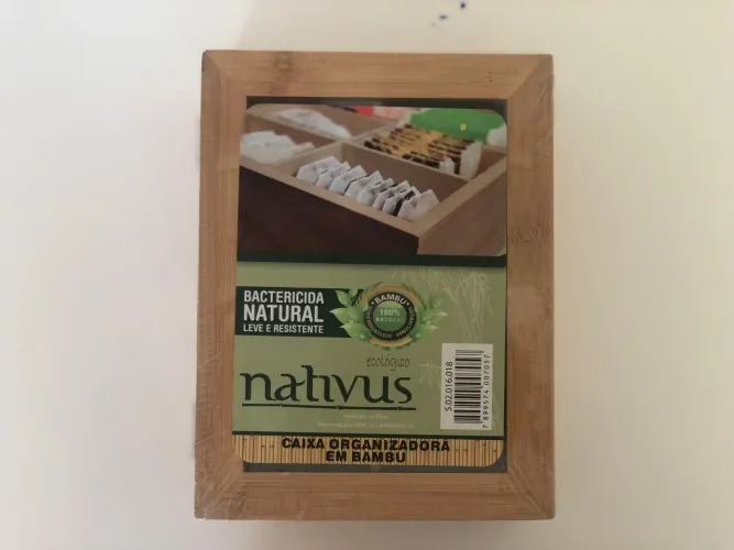 Caixa Organizadora para Chá em Bambu Nativus