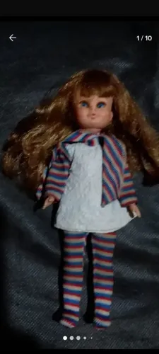 Boneca antiga mini doll Valentina estrela anos 80