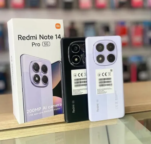 Xiaomi Note 14 Pro 5G - Lilás - Preto - celular Novo Lacrado 