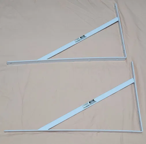 Suporte de Prateleira de Metal branco epóxi 385x235mm