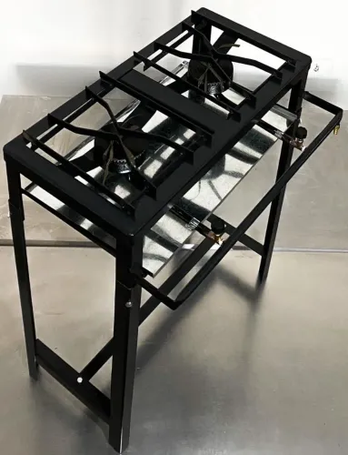 Fogão Industrial 2 Bocas alta pressão novo + mangueira e registro de gás