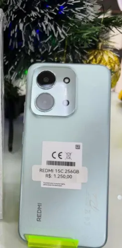 Celular Novo e Lançamento - Redmi 15C + Promoção de mês de natal - 128/4 - Verde
