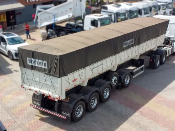 CAÇAMBA BASCULANTE TRUCKVAN 55m³ 4 EIXOS 2024