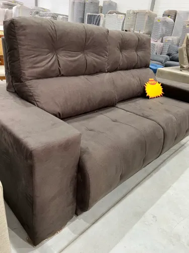 Sofá Retrátil Marrom 2,00 NOVO ULTIMA PEÇA 