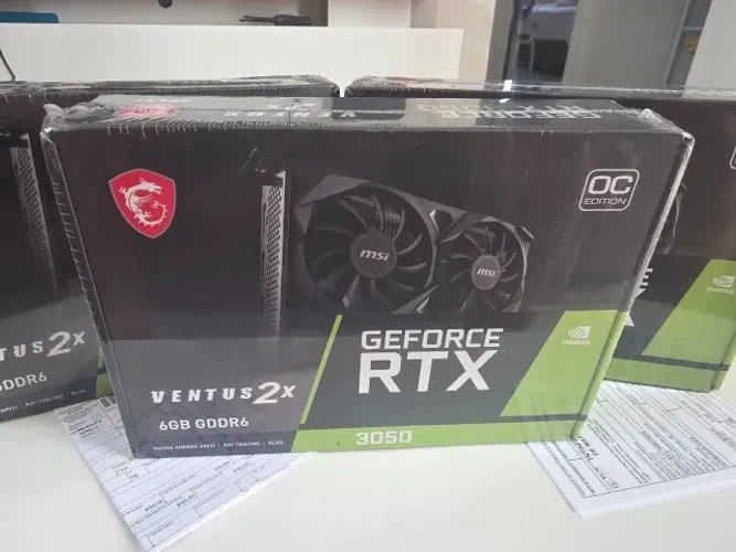 Placa de Video MSI 3050 de 6gb Nova lacrada com 1 ano de Garantia