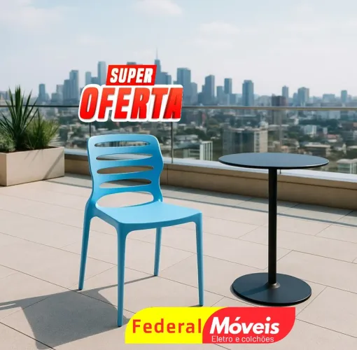 Cadeira Plástica Ville prática para qualquer espaço