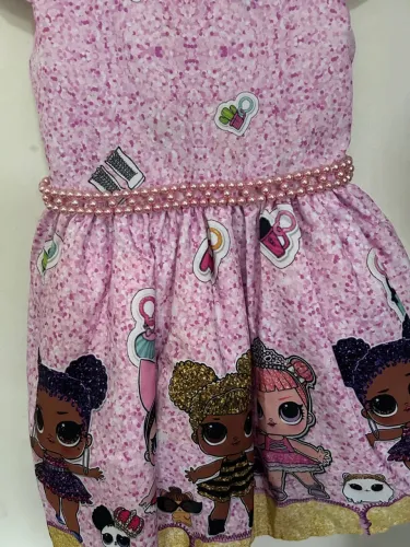 Vestido Infantil LOL Surprise Rosa TAM4