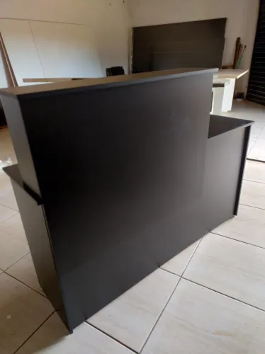 Balcão 100%mdf preto tx dupla face