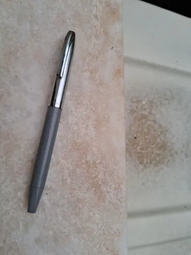 Caneta Tinteiro Sheaffer Imperial cinza decada de 1970 Vintage