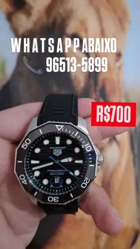 Relógio TAG HEUER AQUARECER AUTOMÁTICO PULSEIRA DE BORRACHA 