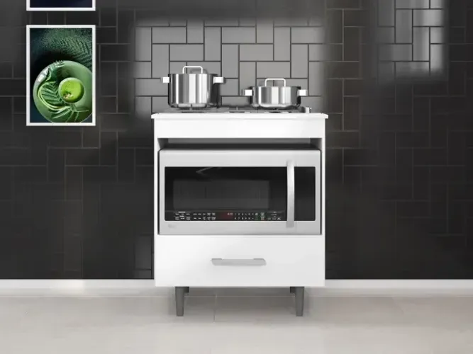 Balcão para Cooktop 4 bocas 1 Gav Alecrim - Entrega Imediata!