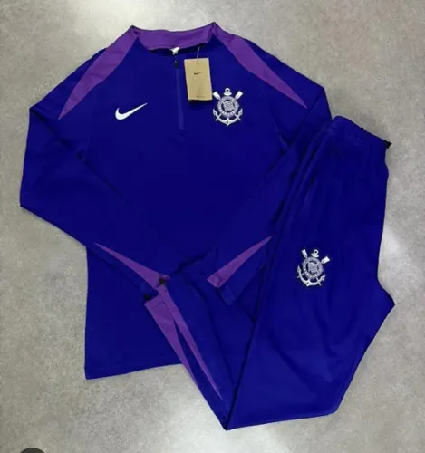 Agasalho Conjunto Corinthians 2025/26 - Treinamento Roxo Lançamento