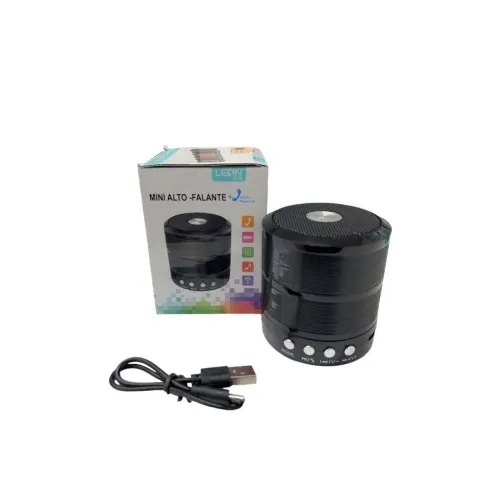 CAIXINHA DE SOM PORTÁTIL BLUETOOTH FM MP3 PENDRIVE CARTÃO SD