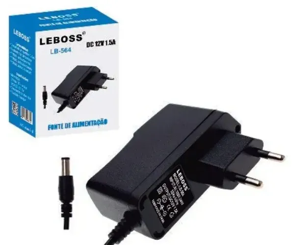 Fonte Alimentação DC 12V 1.5A Leboss LB-564 - WZetta