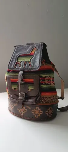 Mochila étnica chilena tipo boho