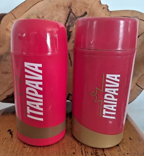 PORTA GARRAFA térmico 600 ml / logomarca Itaipava ( produto Novo )