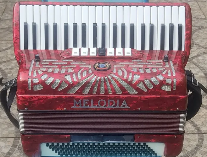Acordeon Melodia Vermelho