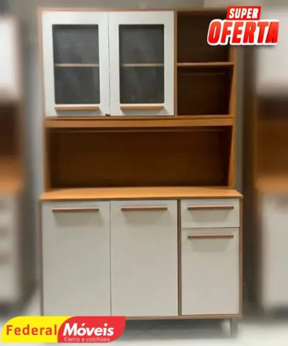 ARMARIO DE COZINHA 100% MDF Off White 200cm (FAZEMOS ENTREGA)