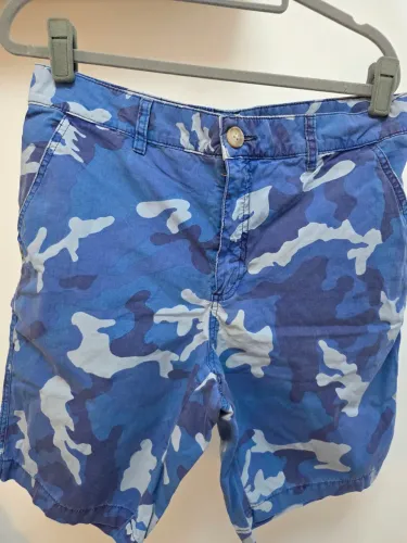 Bermuda John John Jeans Camuflada Azul