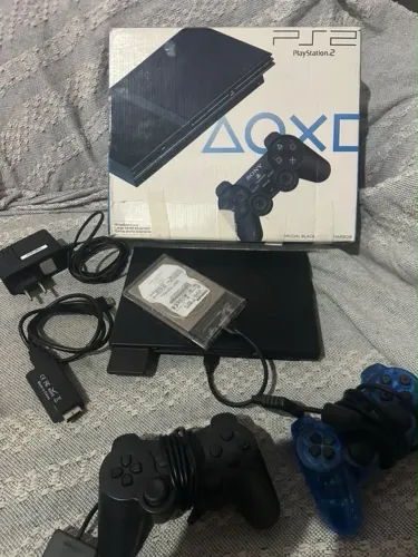  PS2 Slim Desbloqueado Completo + HD com Jogos!
