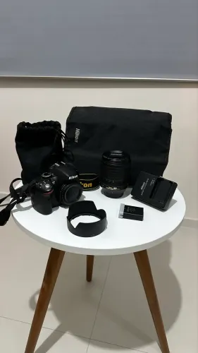 Nikon D3200 + Lente 18-105mm VR | Kit Completo | Pouco Uso