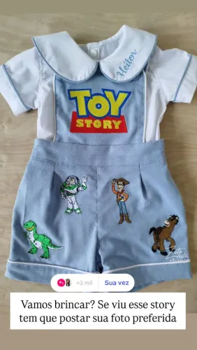 Roupa personalizada para aniversário infantil