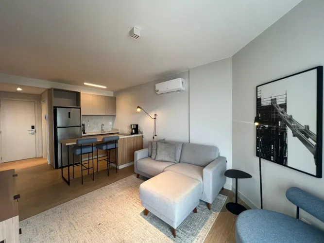 Aluguel | Apartamento 1 quarto mobiliado com vista mar no The Bridge
