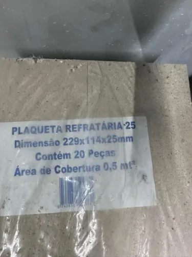 Plaqueta Refratário 25mm