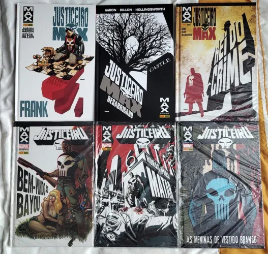Coleção Justiceiro Max completa capa dura