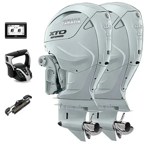 Parelha Yamaha 450HP Branco - Motor de Popa Novo