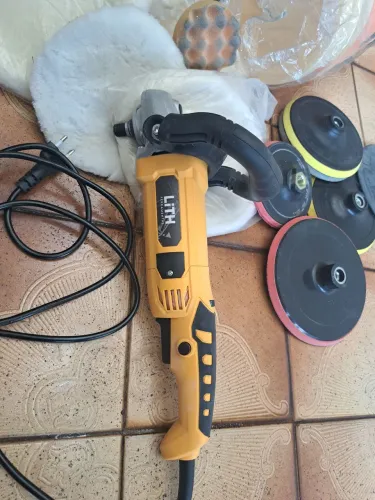 Kit - Politriz Angular Velocidade Variável 6 Pol 1050W 110V LITH-LT3000, novo