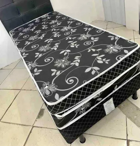 Cama Box Solteiro com Colchão