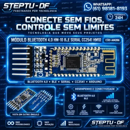 Módulo Bluetooth 4.0 Hm-10 Ble Serial Cc2541 Hm10 Arduino Automação Robotica COD-AM286