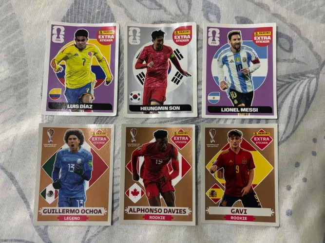 Figurinhas Legends Copa 2026 e 2022