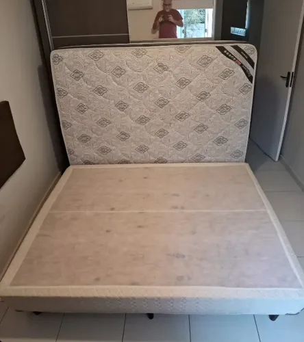Colchão ORTOBOM Exclusive com Molas Bonnel 158 x 30 x 198 + base box