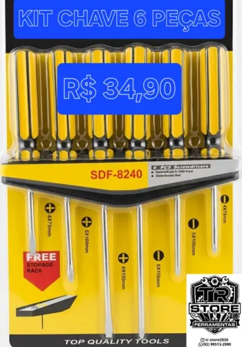KIT CHAVE 6 PEÇAS