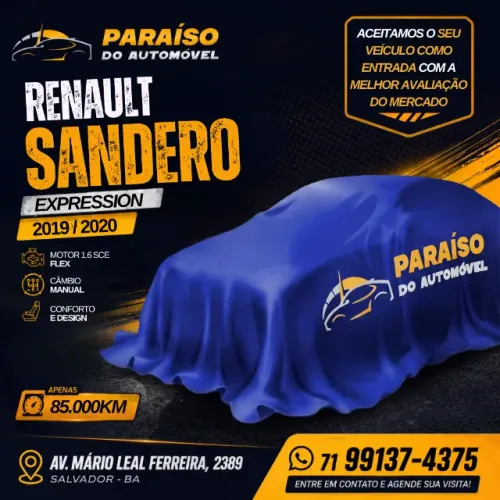Renault Sandero Expression Flex 1.6 16V 5P 2020