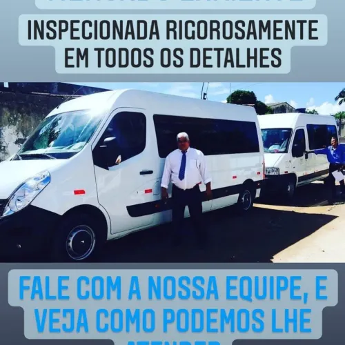 Locação de vans fretamento contínuo.
