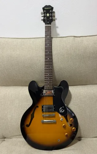 Epiphone ES335 - Captação Fullertone - Elétrica CTS - Trastes Inox.