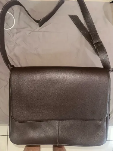 Bolsa Carteiro Couro Legitimo Alça Transversal Notebook