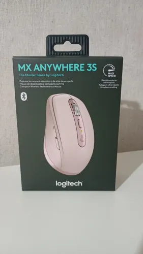 Mouse sem fio Logitech MX Anywhere 3S - Rosa